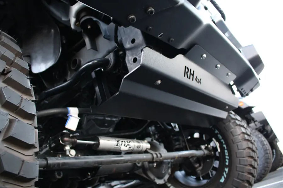 Rock Hard 4x4 Front Bumper Skid Plate for Steel - JK 2013+