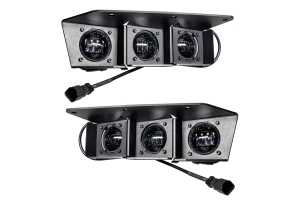 Oracle Triple LED Fog Light Kit - White - Bronco 2021+ w/ Steel Bumper
