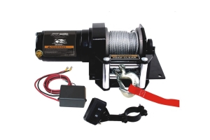 Bulldog Winch 2,000lb ATV Winch w/ 50ft Wire Rope and Roller Fairlead