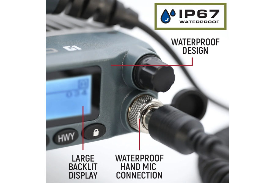 Rugged Radios Radio Kit - G1 ADVENTURE SERIES Waterproof GMRS Mobile Radio w/ Antenna