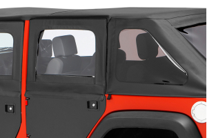 Bestop 2-Piece Rear Doors in Black Diamond - JK 4dr