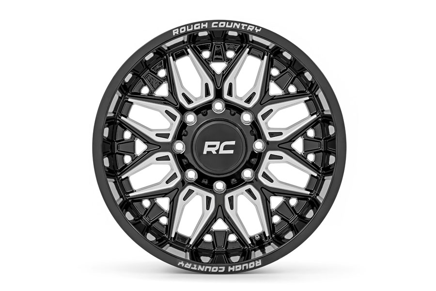 Rough Country 86 Series Wheel, 20x10 5x5 -19mm - Gloss Black - JT/JL/JK