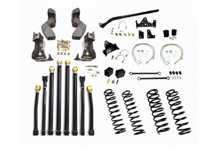 EVO Manufacturing 4in High Clearance Long Arm Lift Kit - JK 