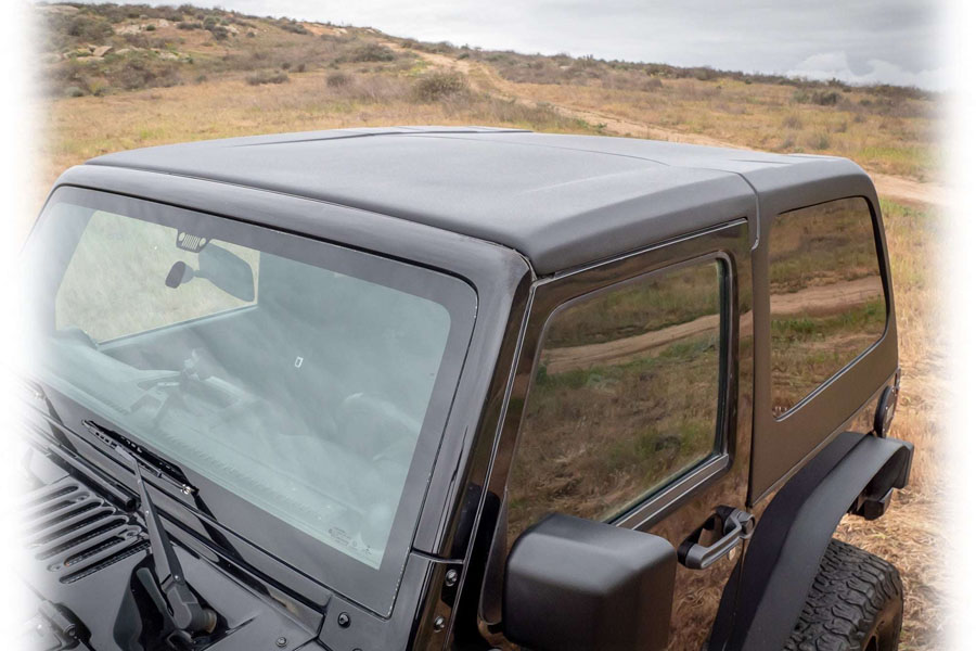 Turn Offroad 2-Piece Fastback Hard Top, White Gel Coat w/ Standard Headliner - JK 2DR