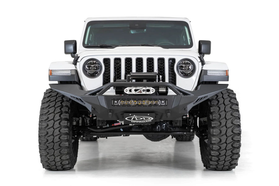Addictive Desert Designs Stealth Fighter Front License Plate Bracket - JK/JL/JT