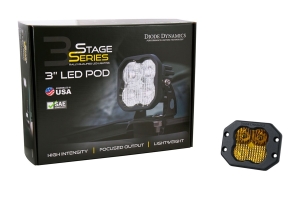 Diode Dynamics SS3 Pro Flush Mount LED Pod, ABL Yellow - Combo 
