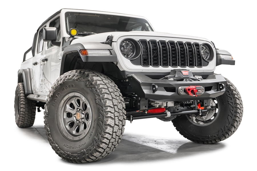 Fab Fours Ghost Stubby Front Winch Bumper w/ No Guard - JT/JL