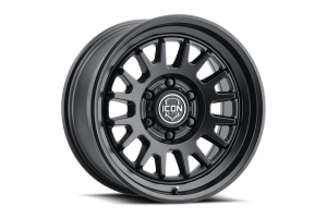 Icon Vehicle Dynamics Anza Wheel, 17x8.5 5x5 - Satin Black - JT/JL/JK