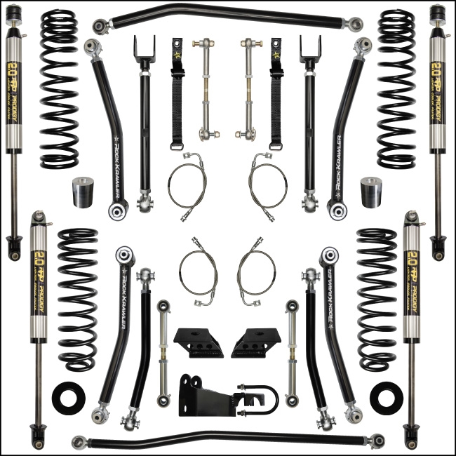Rock Krawler 3.5in X-Factor Mid Arm Lift Kit - Stage 1 - JK 2Dr