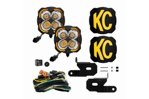KC HiLites Flex Era 4 2-Light System Kit - Spot - JT/JL