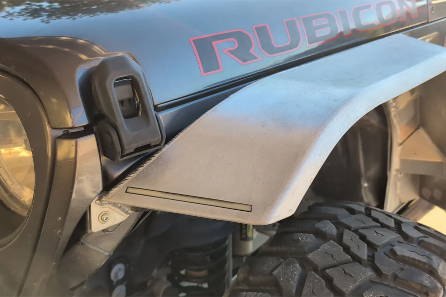 Next Venture Motorsports Aluminum High Line Front Fender Flares - JL/JT