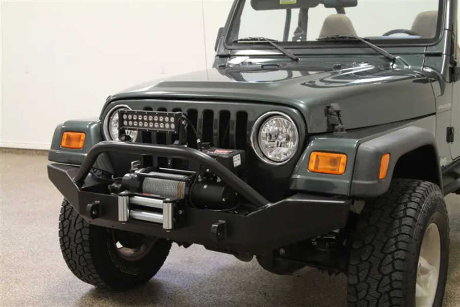 Rock Hard 4x4 Aluminum Patriot Series Full Width Front Bumper - LJ/TJ/YJ/CJ 1976-2006