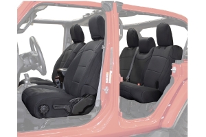 King 4WD Neoprene Seat Covers Black/Black - JL 4 Door - JL 4Dr