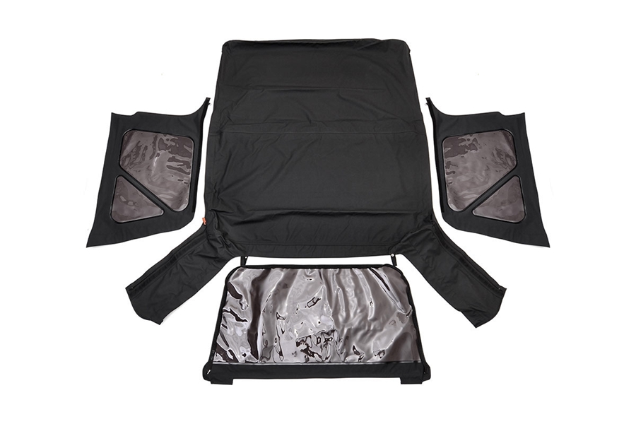 Rough Country Replacement Soft Top - Black  - TJ w/ Full Steel Doors