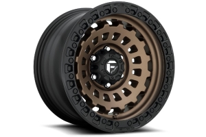 Fuel Offroad Zephyr D634 Series Wheel, 17x9 6x5.5 - Matte Bronze w/ Black Bead Ring - Bronco 2021+