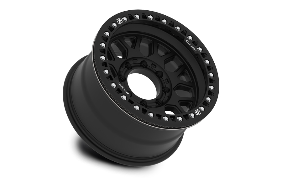 Baja Built Lite Brite OUTLAW Cast Beadlock Wheel, 17x9 8x6.5 -38mm Offset - Black - JT/JL/JK