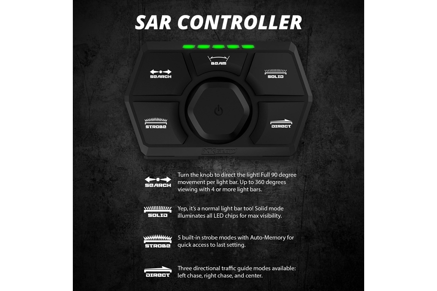 XK Glow White SAR360 4pc Search and Rescue Light Bar Kit (2x 52in Bar and 2x 36in Bar)