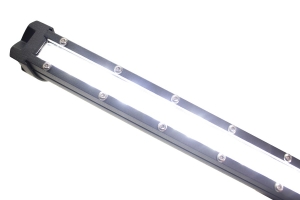 Race Sport Lighting 14in 5w LoPro Ultra Slim LED Light Bar with Amber Marker, Running Light Function 60w, Includes Rocker Switch & Harness