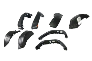 Mopar Front and Rear High Top Fender Flare Kit - Black - JL