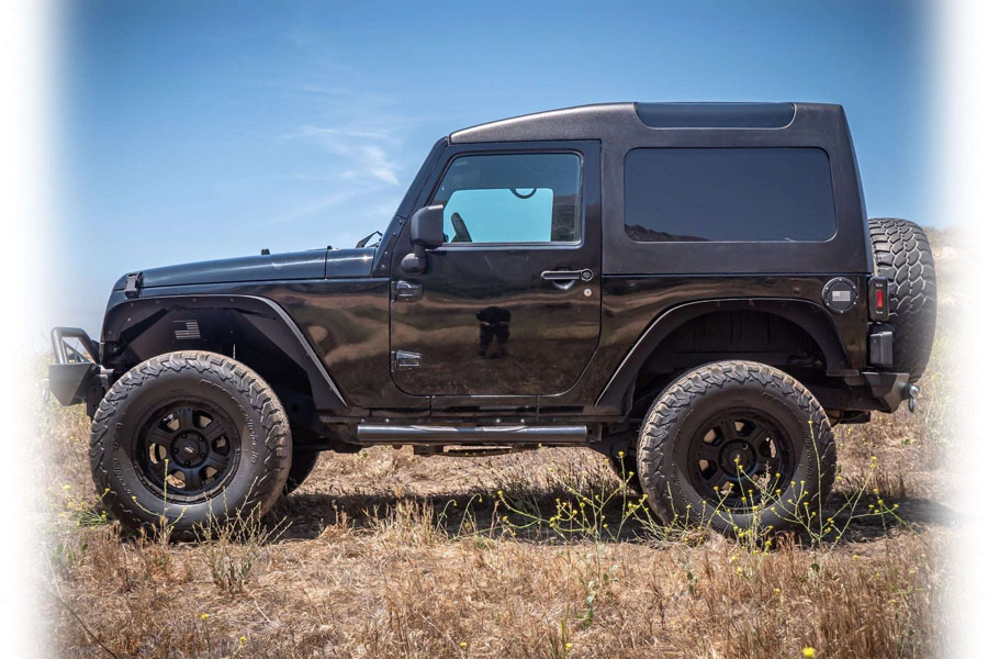 Turn Offroad Safari Style Hard Top, White Gel Coat w/ Insulated Black Foam Headliner - JK 2DR