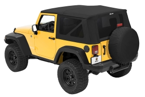 Bestop Sailcloth Black Diamond Replace-a-Top Soft Top Replacement Fabric - JK 2Dr 2010+