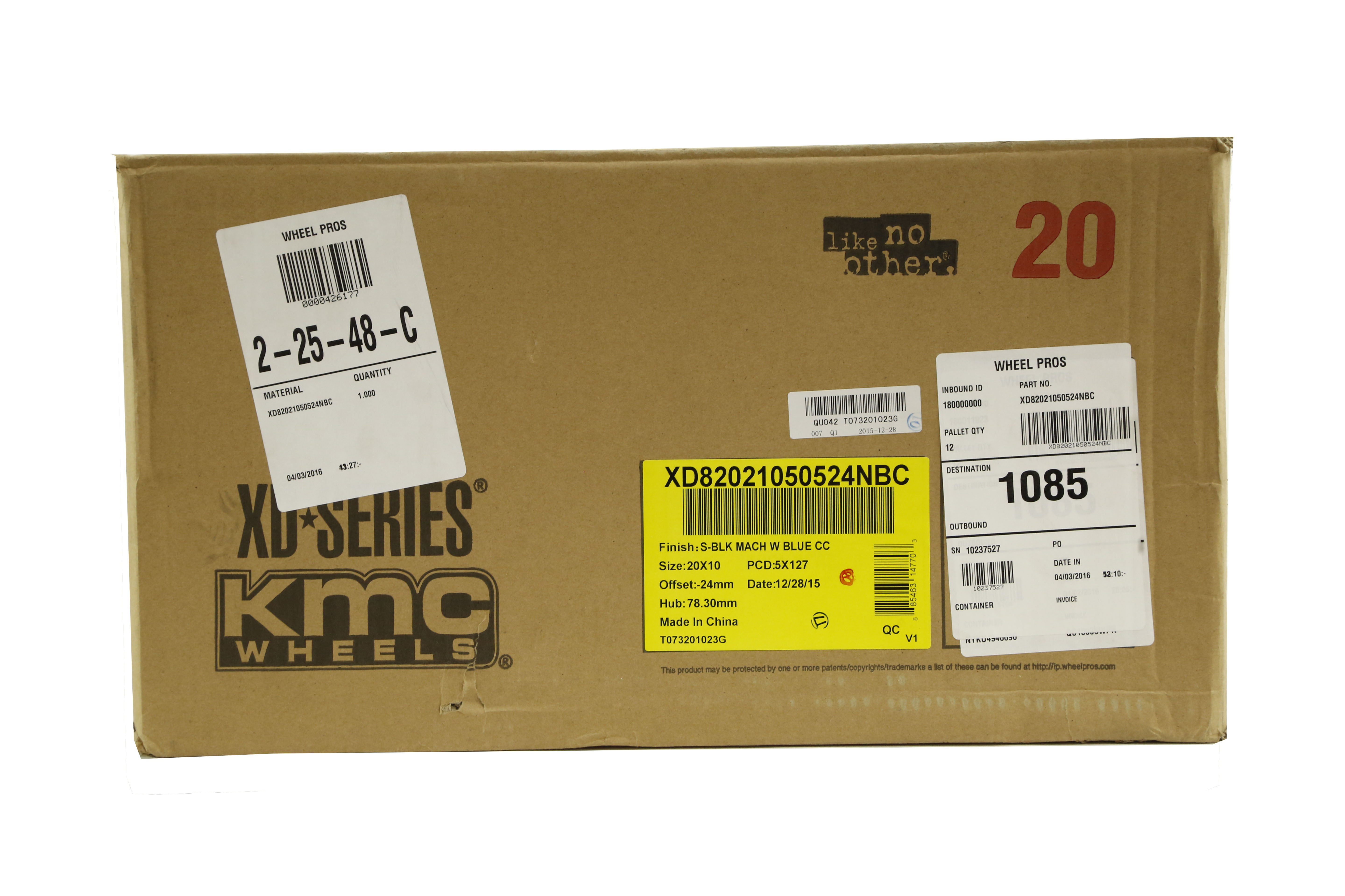 XD Series Grenade Wheel 20x10 5x5 24mm Offset Satin Black w/ Blue - JT/JL/JK