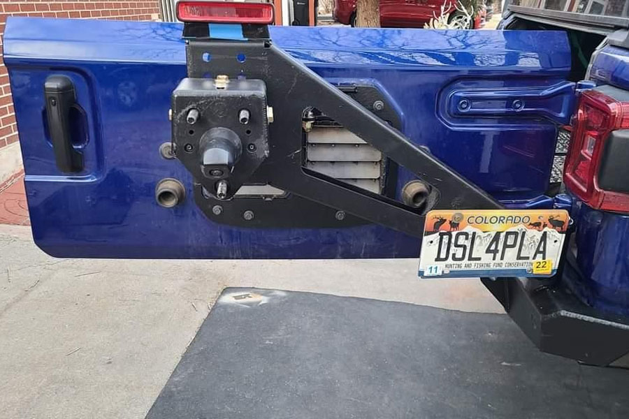 Next Venture Motorsports Rimrocker Series Rear Bumper w/ Tire Carrier - Bare - JL