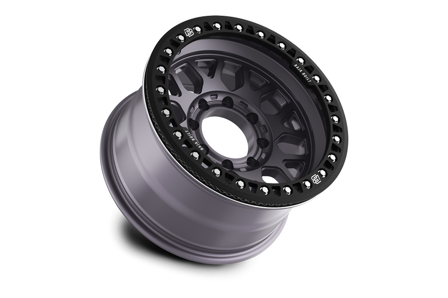 Baja Built Lite Brite OUTLAW Cast Beadlock Wheel, 17x9 8x6.5 -38mm - Satin Graphite - JT/JL/JK