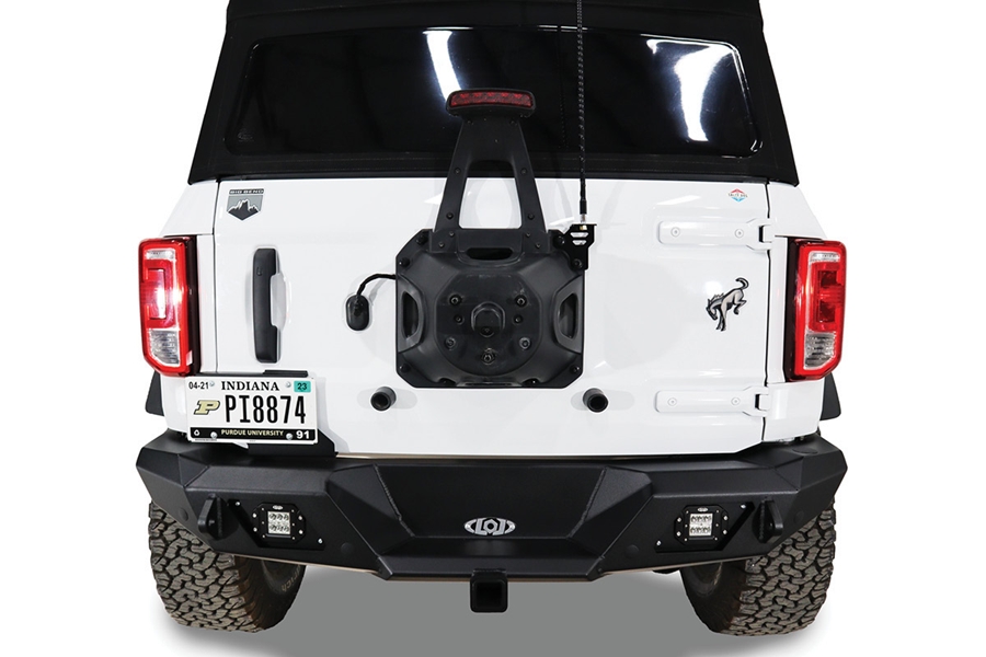 LOD Destroyer Rear Bumper Only - Black  - Bronco 2021+