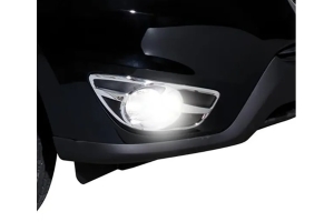 Putco Fog Lamp Overlaty, Chrome Trim - JK