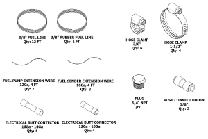 Motobilt EVAP and Fuel Line Modification Kit for Rear Mounted Fuel Tank - JK 2012-18