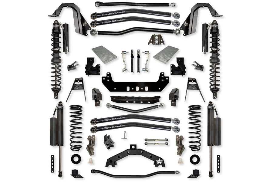 Rock Krawler 3.5in X-Factor X2 Coilover Long-Arm Lift Kit - Comp System Stage 1 ( Part Number: JL35X2LA-4CS)
