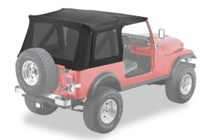 Bestop Supertop Classic Replacement Skin w/ Tinted Windows - Black Denim   - YJ/CJ7