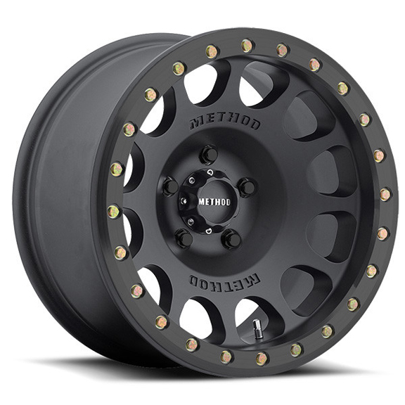 Method Race Wheels 105 Series Beadlock Wheel 17x9 5x5 Matte Black - JT/JL/JK