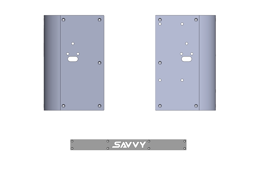 Savvy Offroad Legacy Aluminum Corner Armor - Bare  - LJ