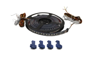 Race Sport Lighting LoPro 60in Sidekick Sequential Running Board Switchback LED Strip Kit (White-Amber)