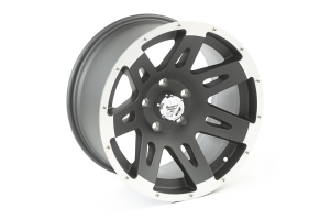 Rugged Ridge XHD Wheel, Black w/ Machined Lip 17X9 5x5 - JK/JL