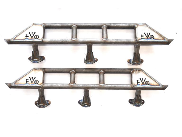 EVO Manufacturing Rock Sliders Bare Metal - JK 2dr