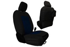 Bartact Tactical Front Seat Covers Black/Navy Blue - JL 4dr