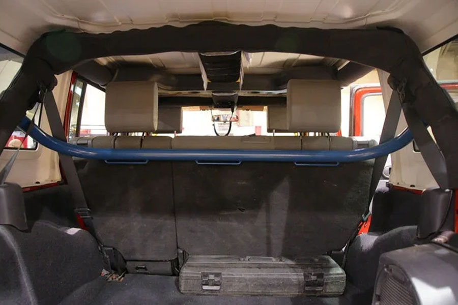 Rock Hard 4x4 Harness Bar Rear Seat - Bare - JK 4Dr