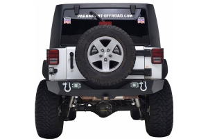 Paramount Heavy Duty Rock Crawler Rear Bumper w/LED Lights - JK