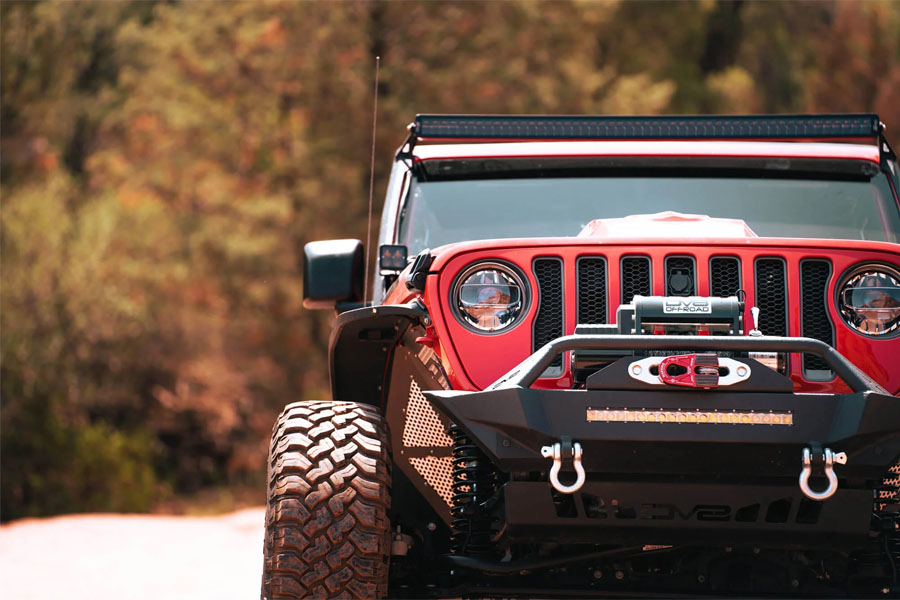 DV8 Offroad LED Headlights - Chrome - JT/JL