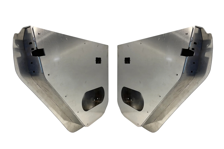 Motobilt Aluminum Rear Half Doors - Bare - JT/JL