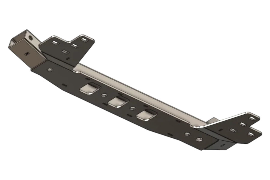 Next Venture Motorsports HD Transmission Crossmember w/ RK Tie-Ins - Silver Zinc Plating - JT