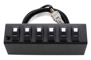 SPOD 6 SWITCH SYSTEM WITH DOUBLE LED LIGHT CONTURA ROCKER SWITCHES & SOURCE SYSTEM Green - JK