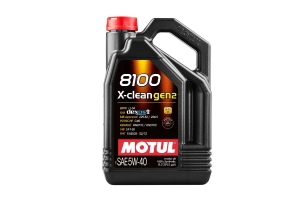 Motul 8100 X-Clean Gen2 5W-40 Motor Oil, 5L