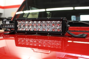 Go Rhino 10in Double-Row LED Light Bar Center Hood Mount - JT/JL