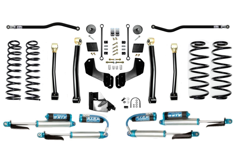 EVO Manufacturing 4.5in Enforcer Overland Stage 3 Plus Lift Kit w/ Comp Adjusters ( Part Number: 3055S3PKA)