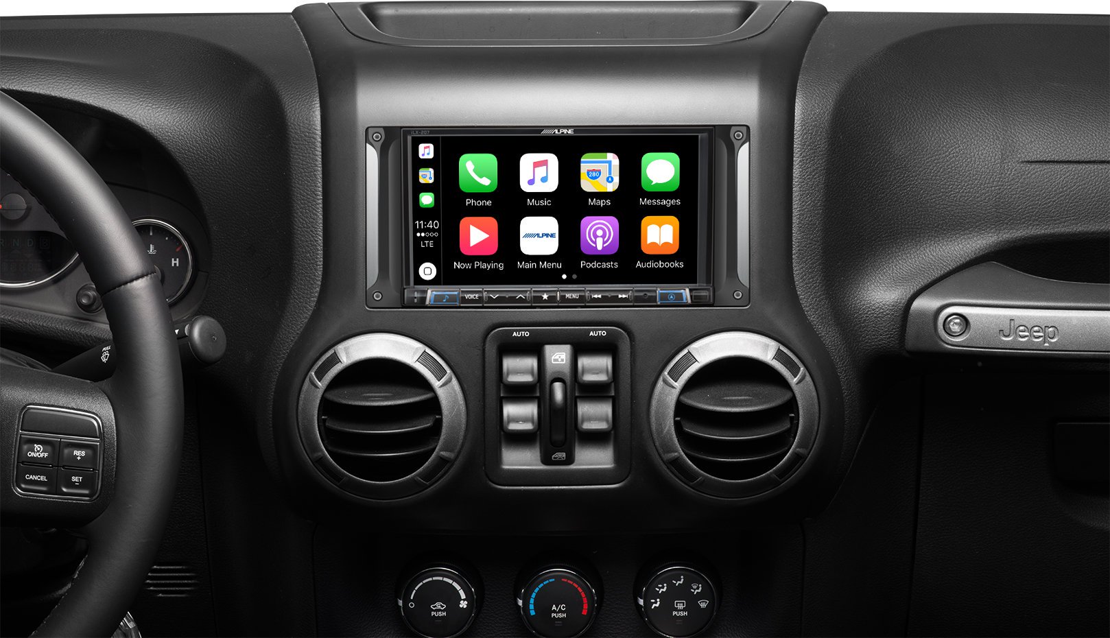 Alpine 7in Restyle Mech-Less In-Dash System  - JK