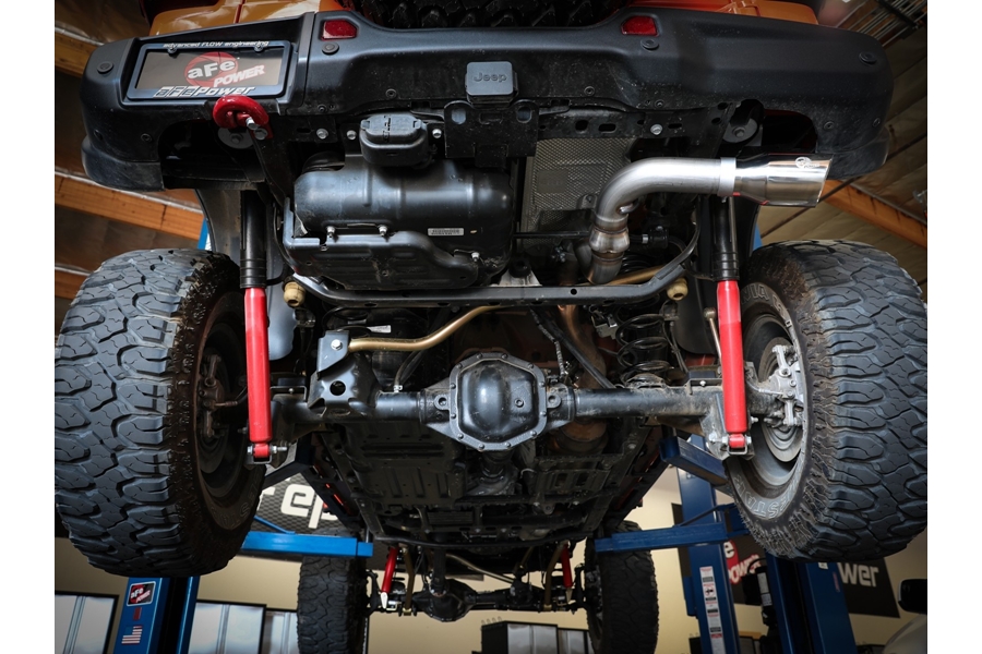 aFe POWER Large Bore-HD 3in DPF-Back Exhaust System - Polished Tip - 2020-23 JL Diesel 